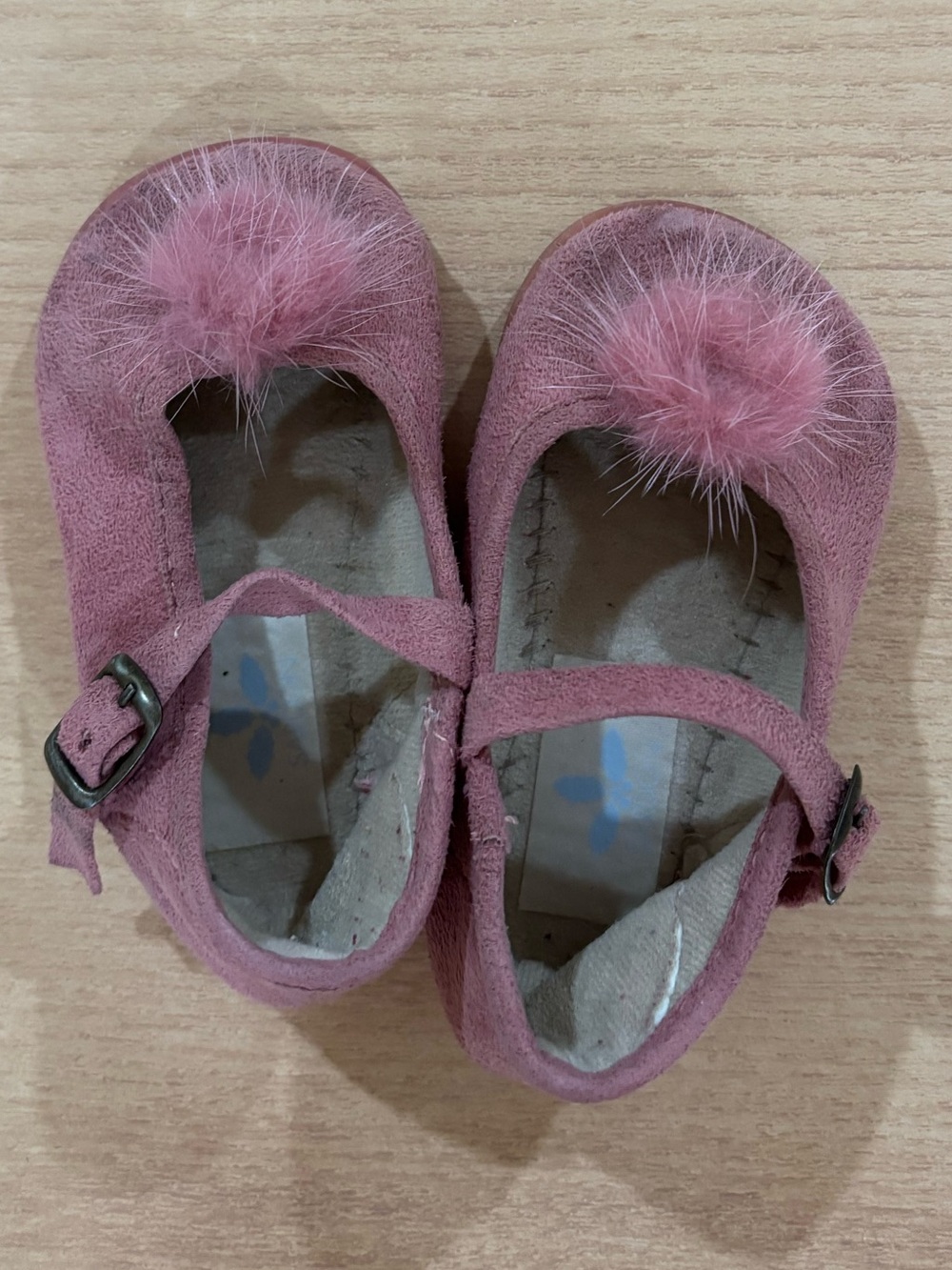 Sardon EU 18 Kids Pink Pom Mary Jane Shoes